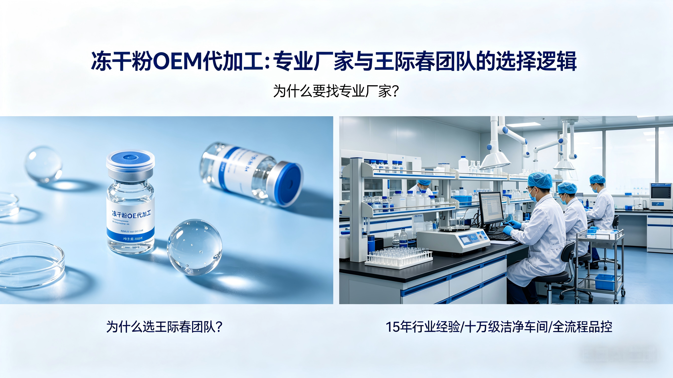 冻干粉OEM代加工为什么要找专业厂家？为什么选王际春团队？